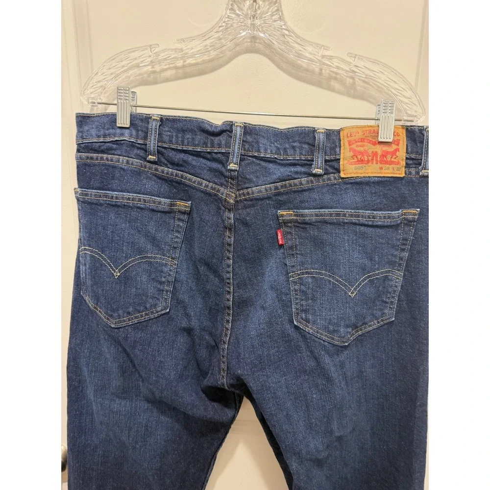 Levi's Mens Jeans‎ Dark Wash Stretch Blue 38x32